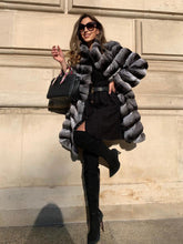 Charger l'image dans la galerie, 3/4 en fourrure Chin chilla Gris