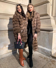 Cargar imagen en el visor de la galería, 3/4 Zibeline fourrure marron