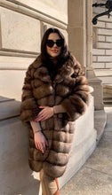 Cargar imagen en el visor de la galería, 3/4 Zibeline fourrure marron