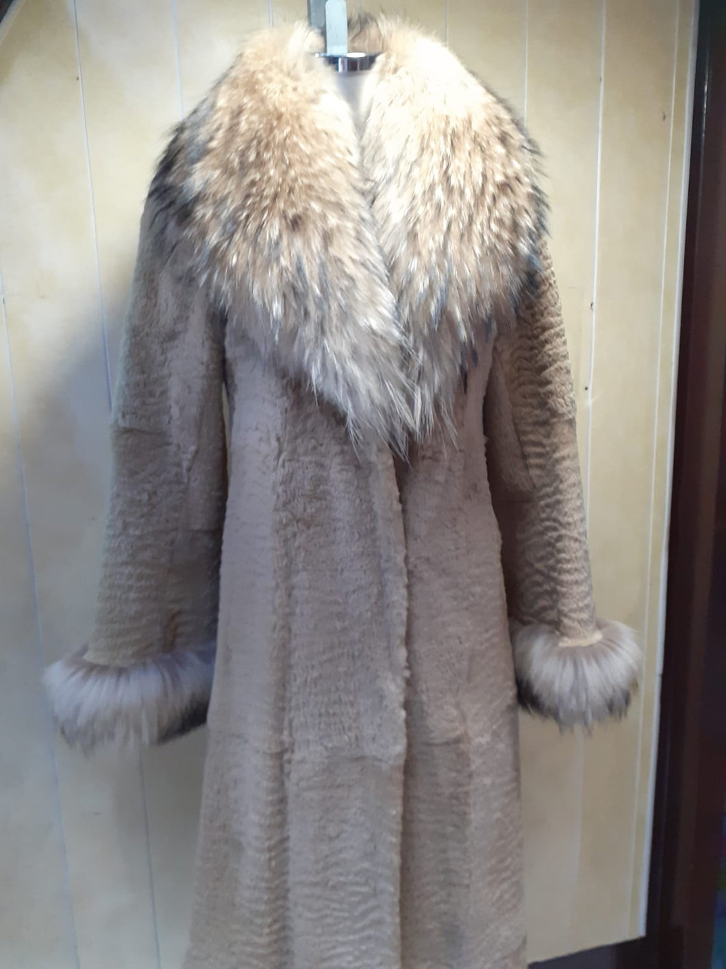 Manteau fourrure Rex façon astrakan